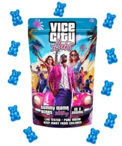 250MG MDMA Gummy Bears – Blue Raspberry Lemonade – Vice City Labs