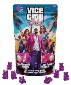 500MG MDMA Gummy Bears – Grape Lemonade – Vice City Labs