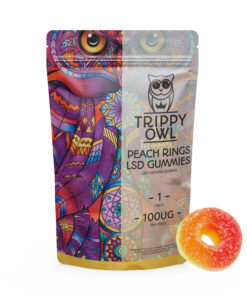 LSD Edible 100ug Peach Ring Trippy Owl